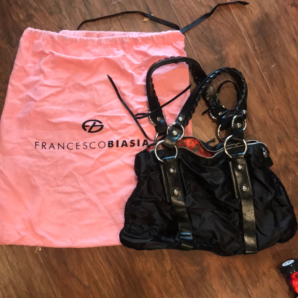 Black authentic Francesco Biasia bag